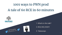 1001 ways to PWN prod @Library_Sec @Offensive01.pdf